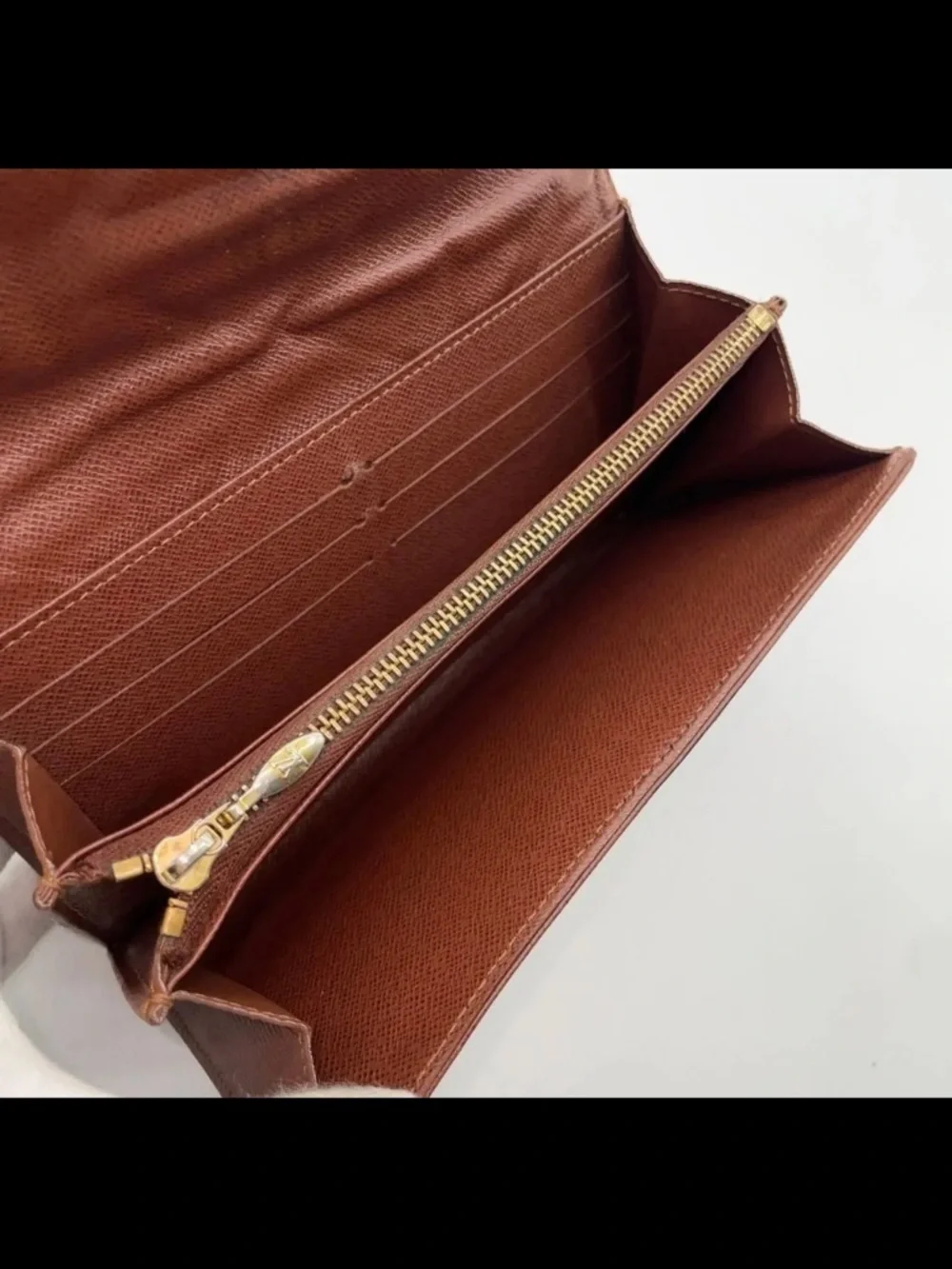 Auth LouisVuitton Monogram Etoile Portefeuille Sarah Wallet W/ Box